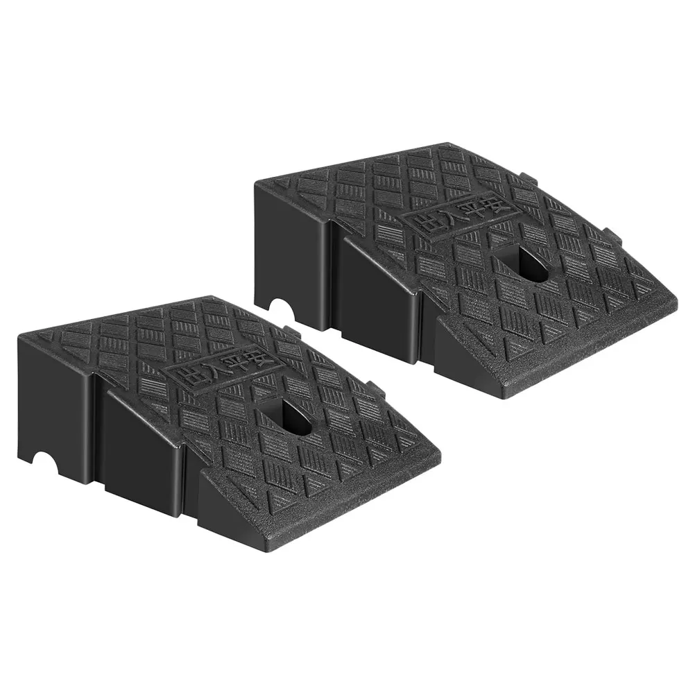 

2 Pcs Car Hill Climbing Mat 25x27x11 Lightweight Portable Outdoor Ramp Durable Plastic Slope Mat Driveway Cushion Home