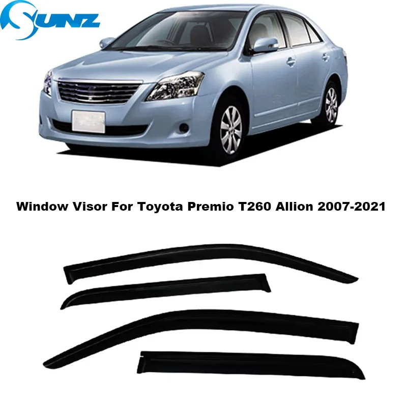 

Side Window Visors For Toyota Premio T260 Allion 2007-2021 Car Sun Rain Deflector Door Window Vent Deflector Rain Visors Guards
