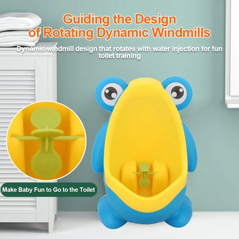 Baby Jungen stehend Töpfchen Cartoon Frosch Form Wand Urinale Toilette Trainings ständer vertikale Urinal Töpfchen Pee Kleinkind Kleinkind