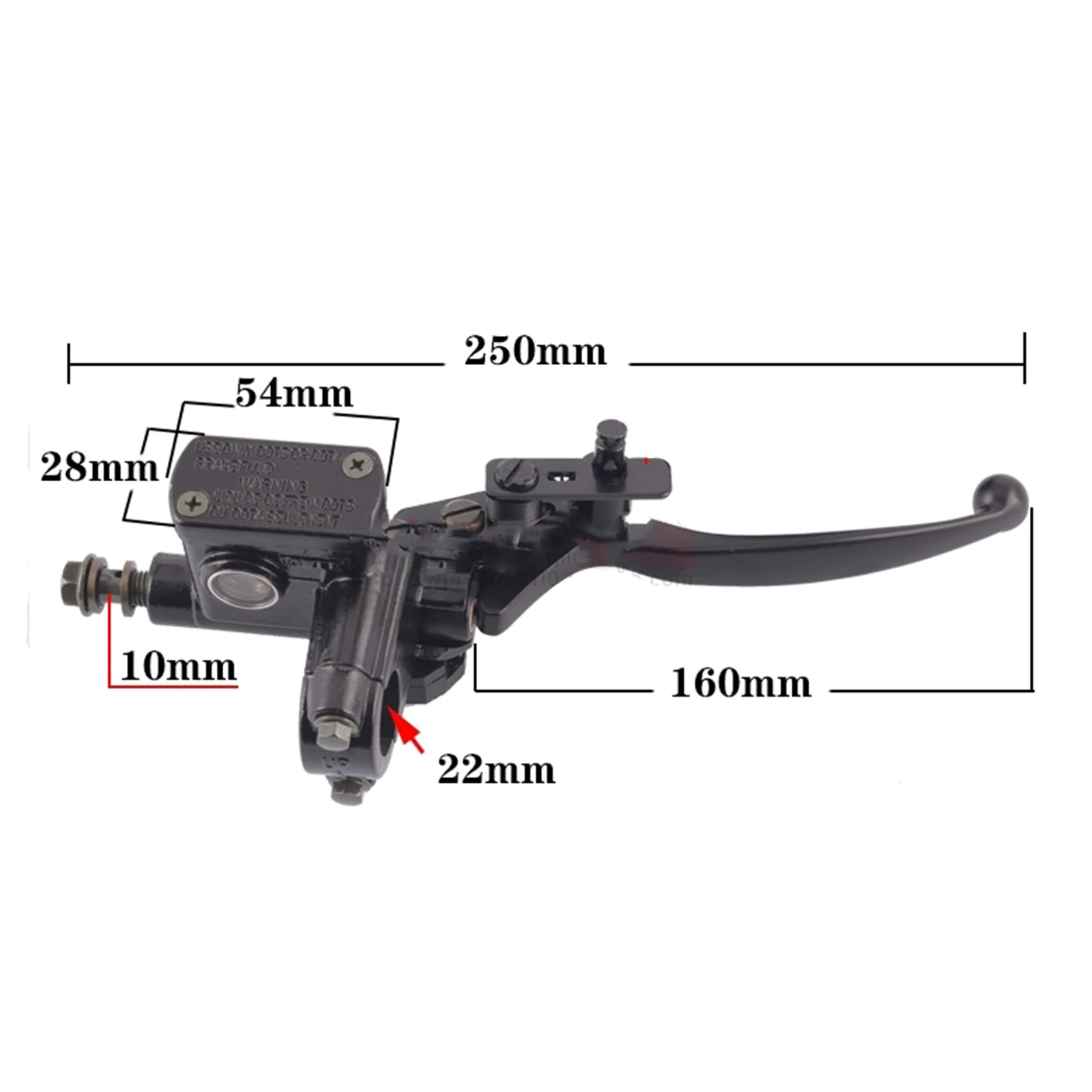 ATV Dirt Bike Front Rear Brake pump 50-250CC Cylinder Hydraulic Pump Moto Clutch Lever Pump Handle Accessories Quad Moped