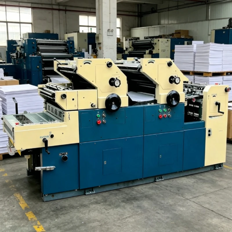 Customized Paper Printing Machine Multi Functional High Efficient Offset Printing Machine 2Color Small Offset Printing Equipment
