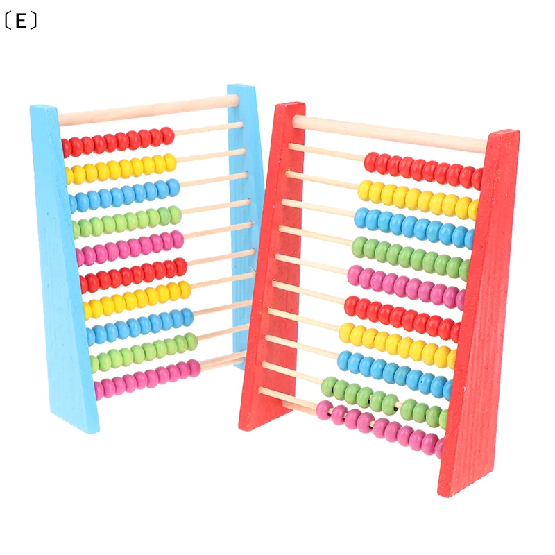 〔E〕Wooden Abacus Child Math Educational Learning Toy Calculat Bead Counting Kid Toy〔Winter5〕
