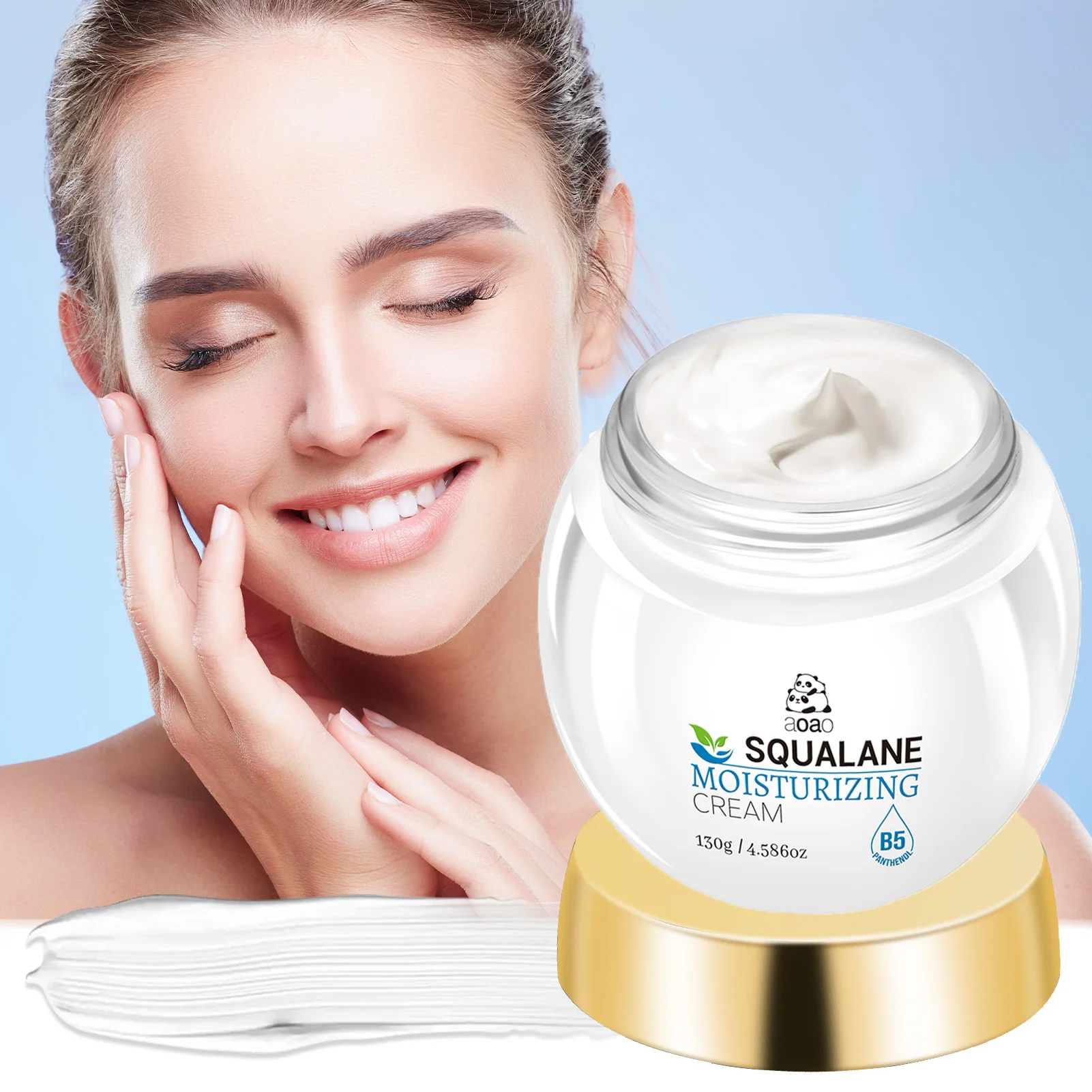 

Увлажняющий крем AOAO (с гиалуроновой кислотой, ботаническим скваланом, масло Jojoba) — уход за кожей унисекс для всех типов кожи.