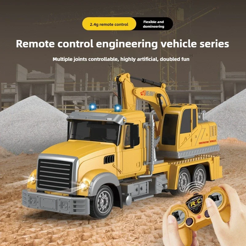 Engineering Car Toy Series - 2.4G Remote Control Car, Cool Stuff RC Cars, Kawaii RC Crawler, RC Excavator Toys for Kids, Monster