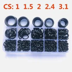 Junta tórica NBR, juego de juntas tóricas de goma de nitrilo de alta presión, válvula de sellado de grifo, anillos de goma, espesor CS 1, 1,5, 2,4, 3,1mm
