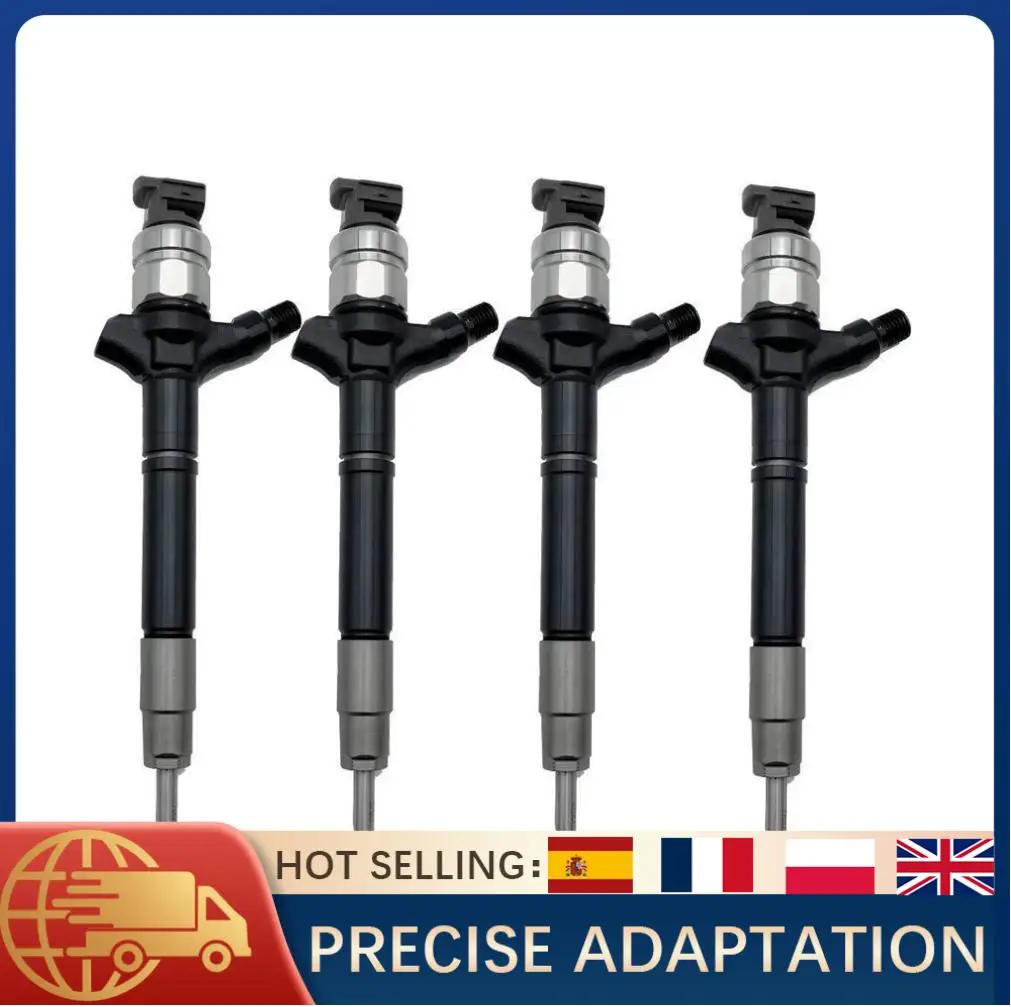 

Комплект из 4 форсунок для дизельного двигателя Mitsubishi L200 Pajero 4D56, прямая замена, номер OE 1465A297 095000-7490, запчасти для двигателя