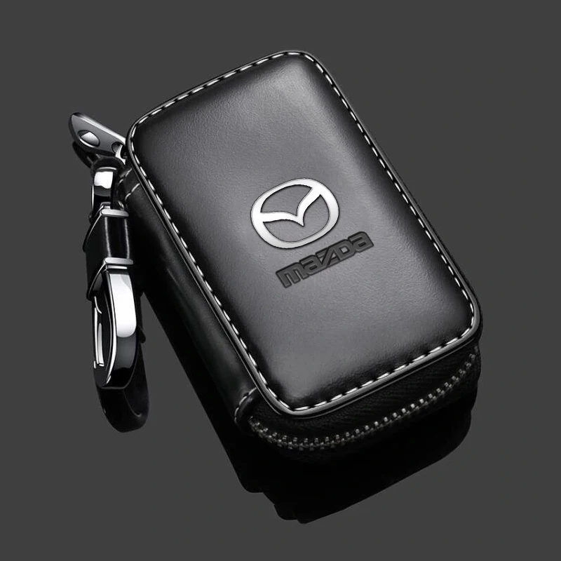 Leather Keychain Car Key Bag Multi Function Key Case For Mazda 3 6 Atenza Axela Demio CX3 CX5 MS Car key Accessories