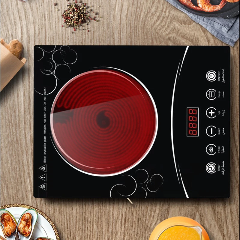 Induction Cooker Electromagnetic Furnace Electric Adjustable Temperature Stainless Steel Magnetic Plate Intelligent Stove Burner