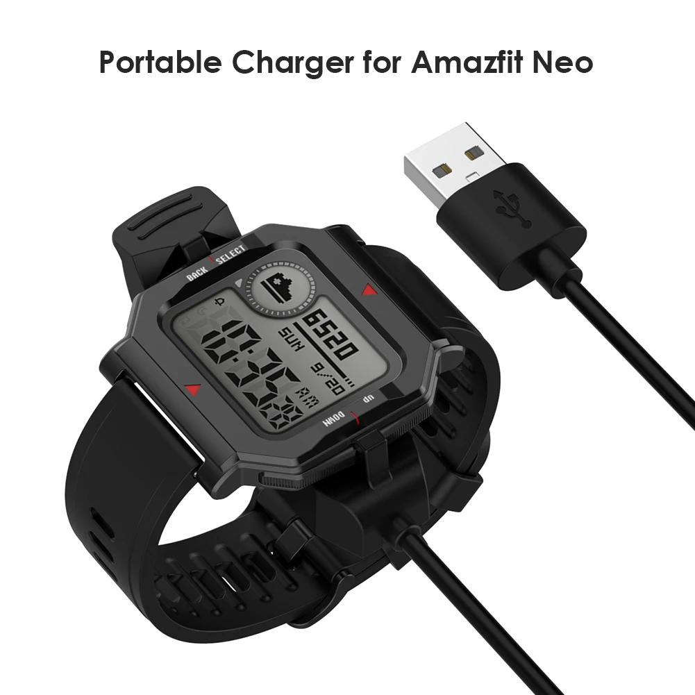 Portable Charger Device Smart Watch Wireless Charging Cable Fast USB Charging Cable for Amazfit Neo Smart Watch 1m