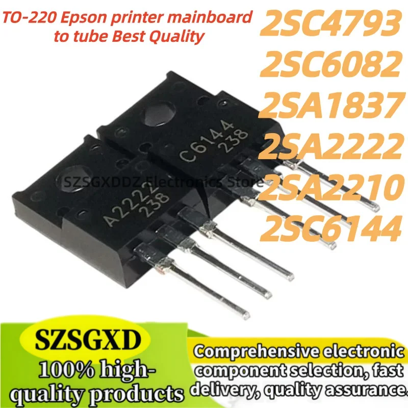 10pcs 100% new 2SA2222 2SC6144 5pairs-(5pcs-A2222+5pcs-C61440) (2SA1837+2SC4793) (2SA1930+2SC5171) (2SA2210+2SC6082) TO220F