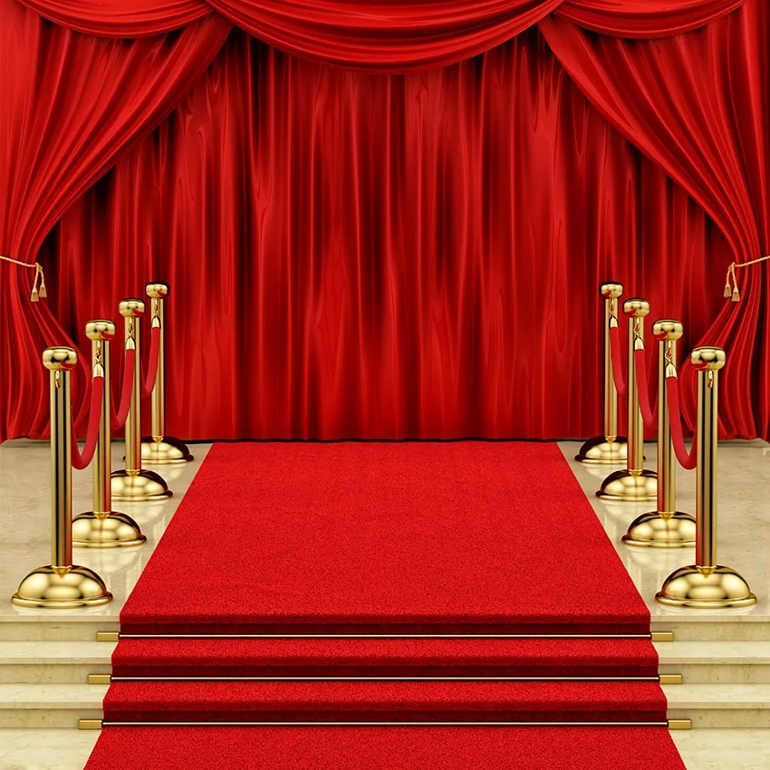 

Red Carpet Backdrop Sweet 16 Birthday Vip Spotlight Background for Photography Decoration Poster Catwalk Photo Props Photocall