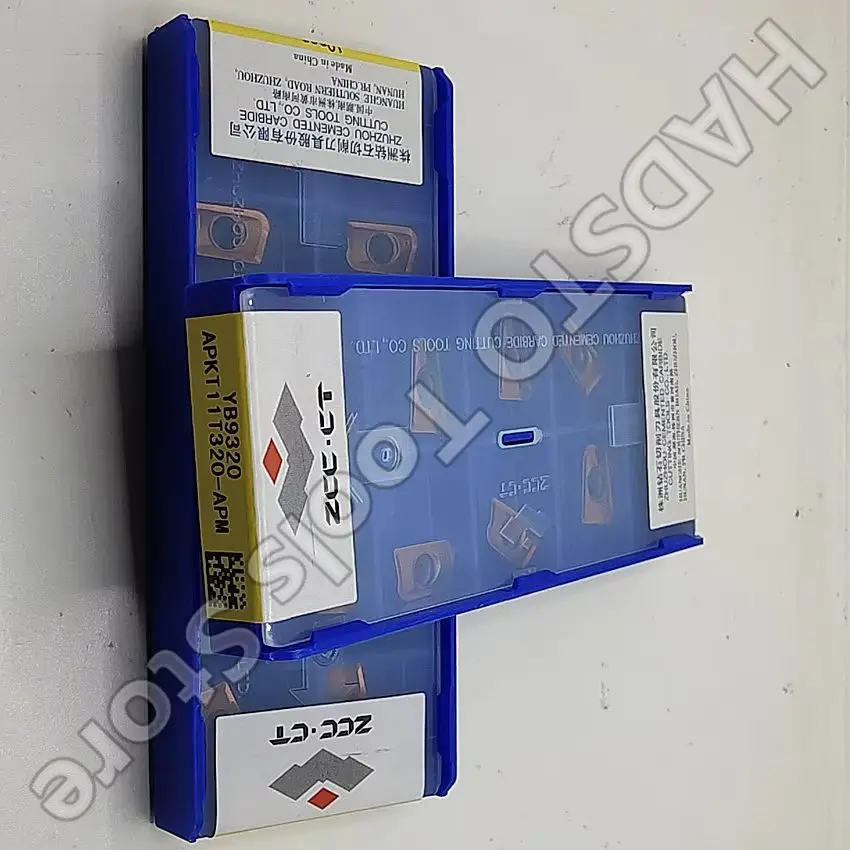 

APKT11T320-APM YB9320 ZCC.CT APKT11T320 YB9320 CNC carbide inserts Milling inserts CNC blade For Stainless steel 10pcs/box