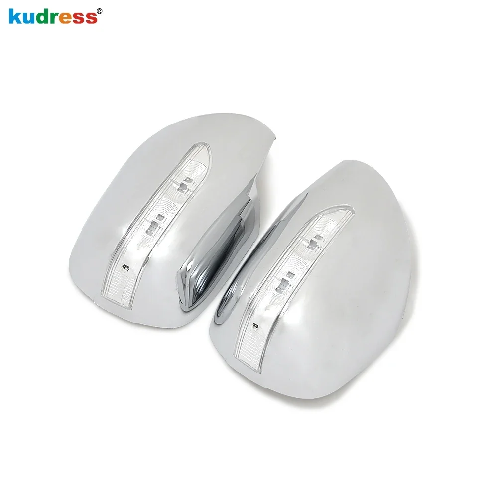 For Toyota 2700 FJ120 J 120 Prado 2003-2008 2009 Chrome Car Rearview Mirror Cover Trim Side Wing Mirrors Cap Overlay Accessories