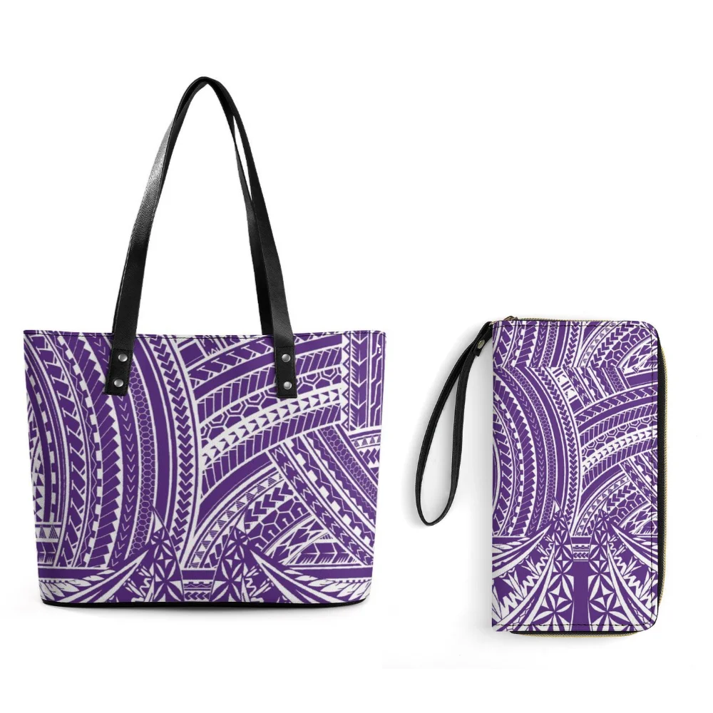 

Customizable Polynesian Large Capacity Handbag Women Travel Tote Stylish Casual Design Fashion Daily Carry