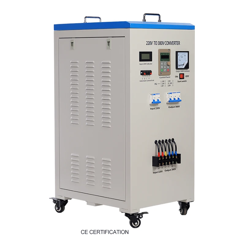 220v to 380v step up transformer  5.5kw 7.5kw 11kw  Input voltage 1ph/3ph 220v Output voltage 3ph 380V 50hz/ 60hz