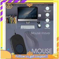 1Set Mouse Mover Undetectable Mouse Jiggler Auto Movement Anti-Sleep Mouse Movement Simulator For Computer Awakening Black