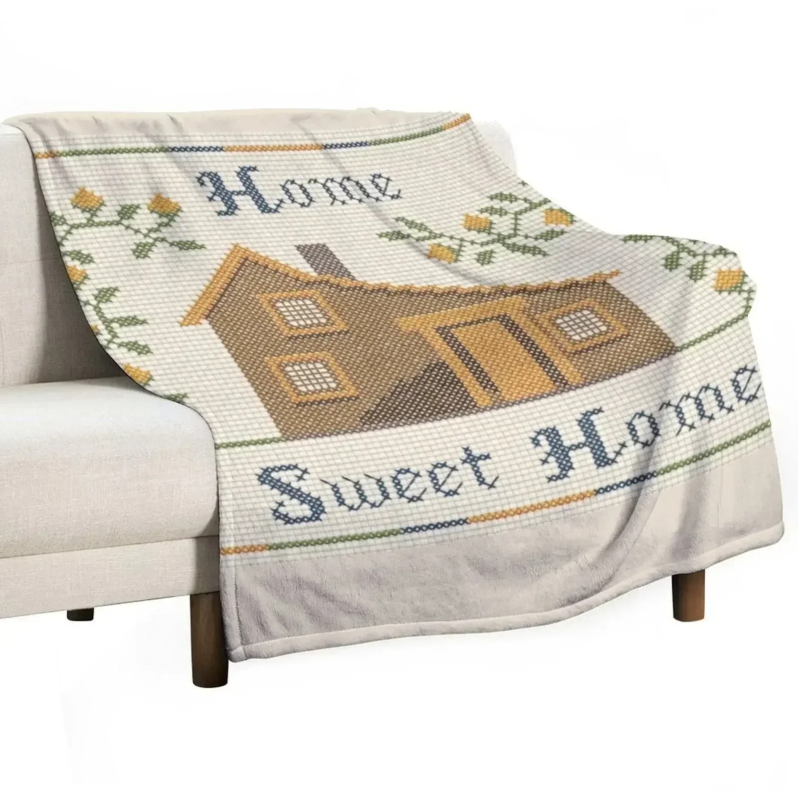 

Sweet Prairie Home Throw Blanket Cute Plaid Luxury Brand Blankets