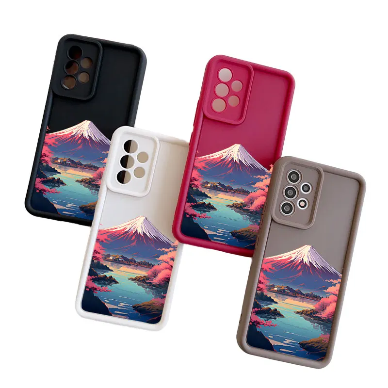 Mount Fuji Sea Phone Case For Xiaomi Redmi Note 12 11 10 9 Pro 5G 10C 9s 9A 9C 9T K40 K50 All-inclusive Anti-drop Cover Coque