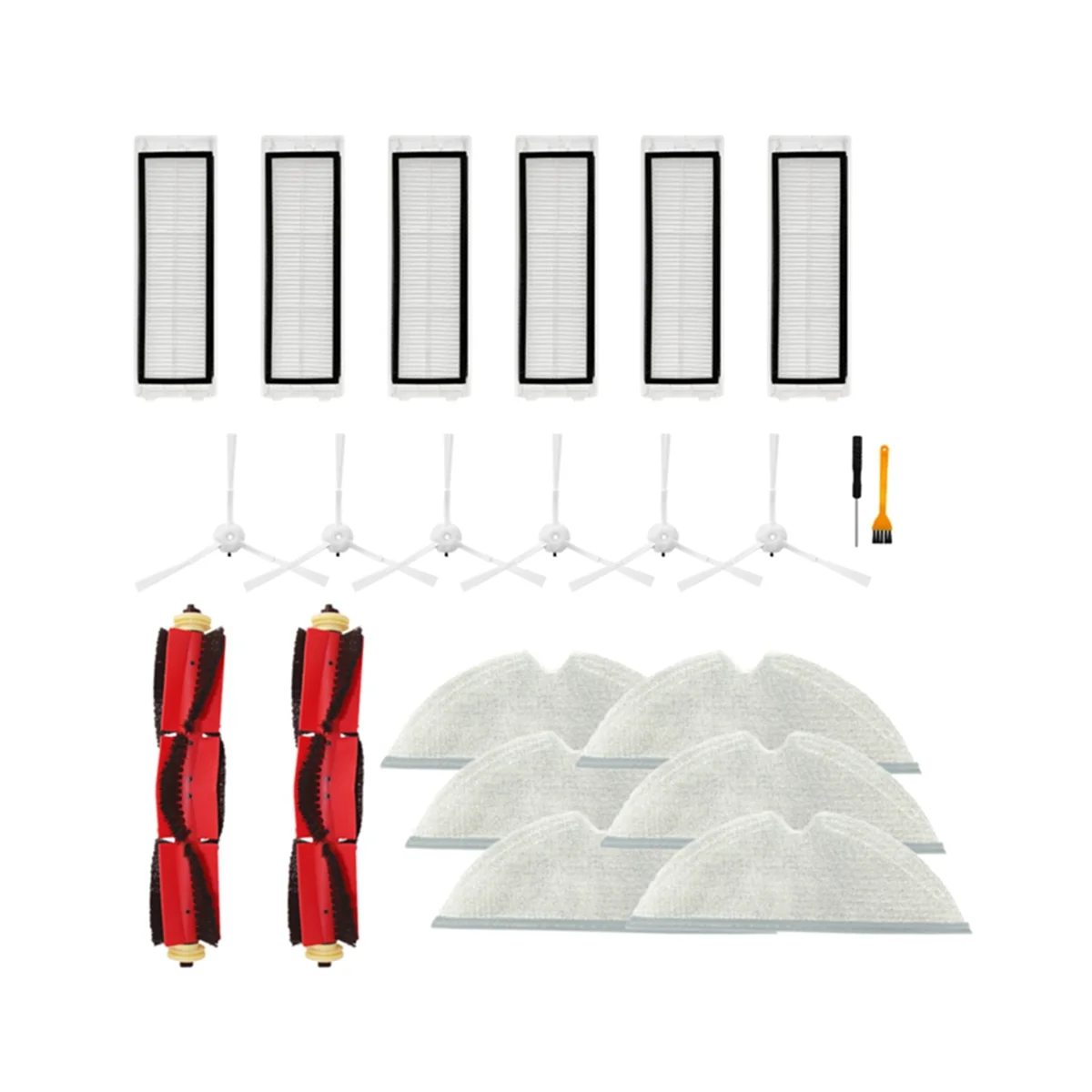 For Sweeping Robot S5 T7Pro T6 Pure Sweeping Robot Vacuum Accessories Main Brush Side Brush Hepa Filter Mop A