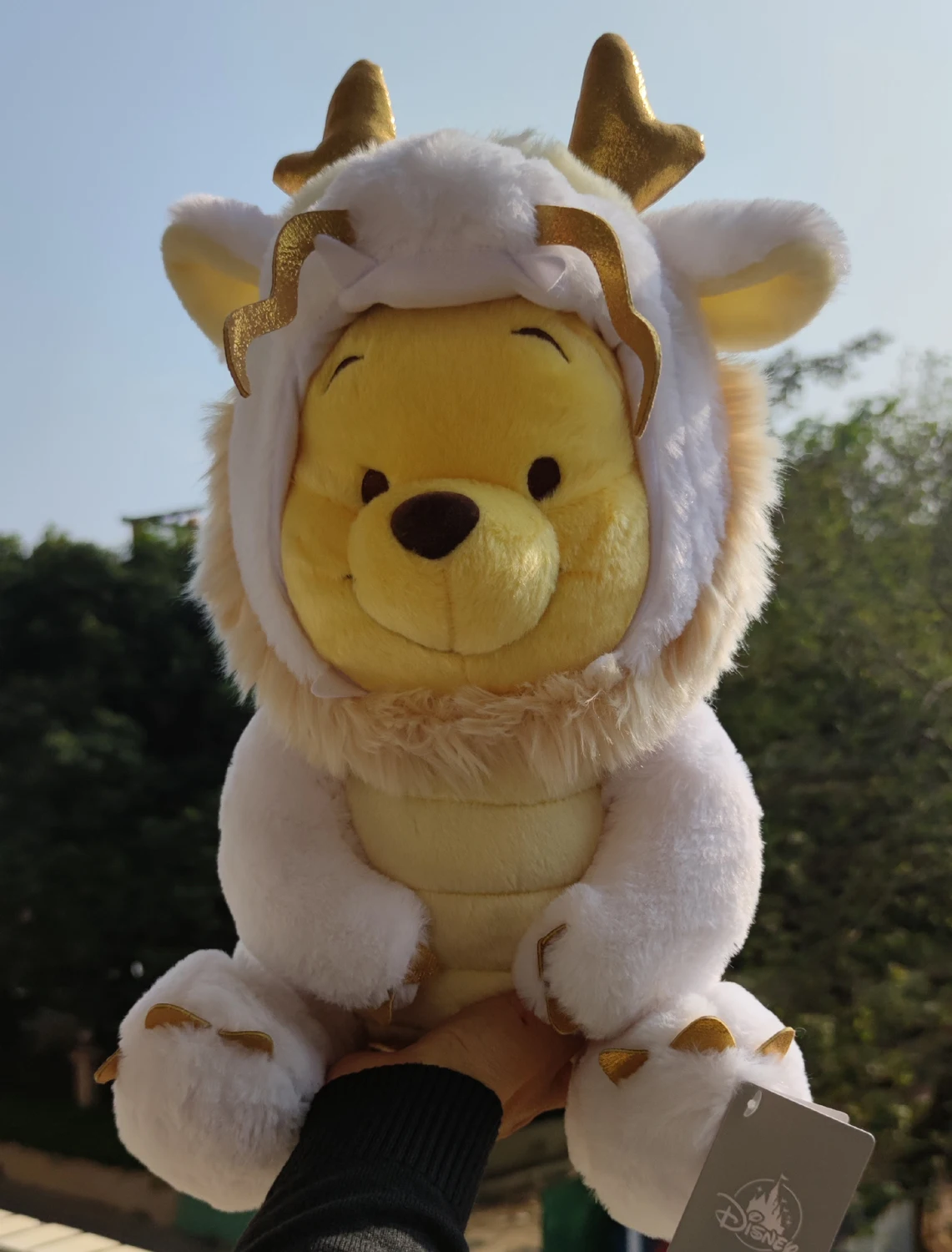 

Disney Store New Year 2024 Eto Dragon Pooh M Plush Toy White