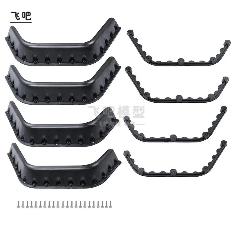 Metal Wheel Arches Widened Plastic Mudguards for 1/10 RC Crawler Car Jeep Chevrolet TRX6 VS4 JIMNY DIY Modification Accessories