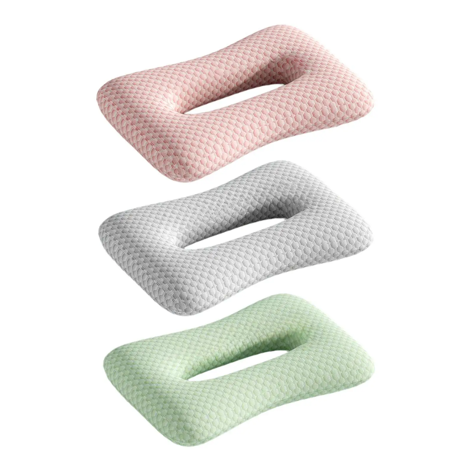 Ear Piercing Pillow Ergonomic Decor with Ear Hole Portable Ear Guard Pillow for