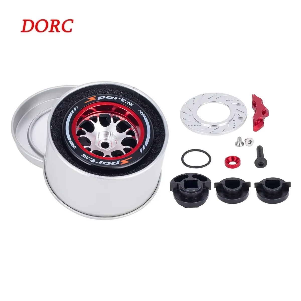 Transmitter Handwheel Steering Wheel with Brake Disc for Sanwa Mt4/mt5/m12/m17 Futaba 4px/7px/10px Flysky Nb4 Ko Ex Next Wfly X9
