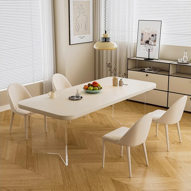 

Premium Minimalist Table European Glamour Beauty Trendy Dining Table Exquisite Nordic Tavolo Di Pranzo Dining Room Furniture