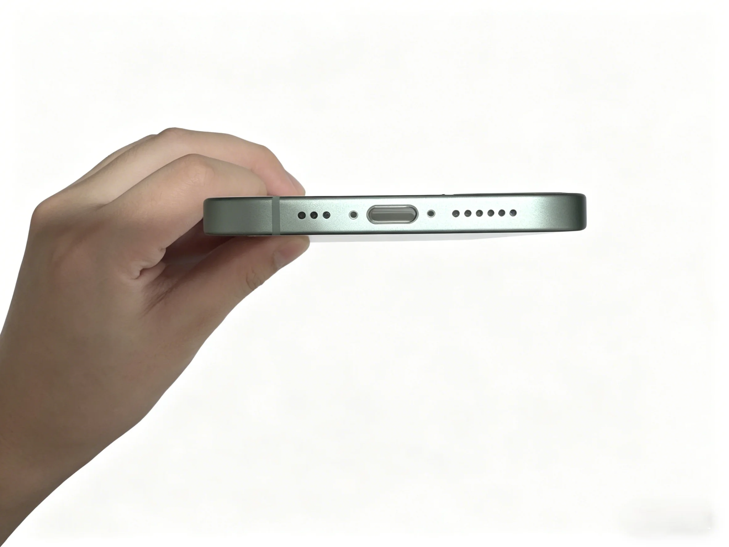 Pre-assembled Middle Frame for iPhone 15, with Buttons + Charging Port Mesh + Screen Clips, Not Include Back Glass image 5