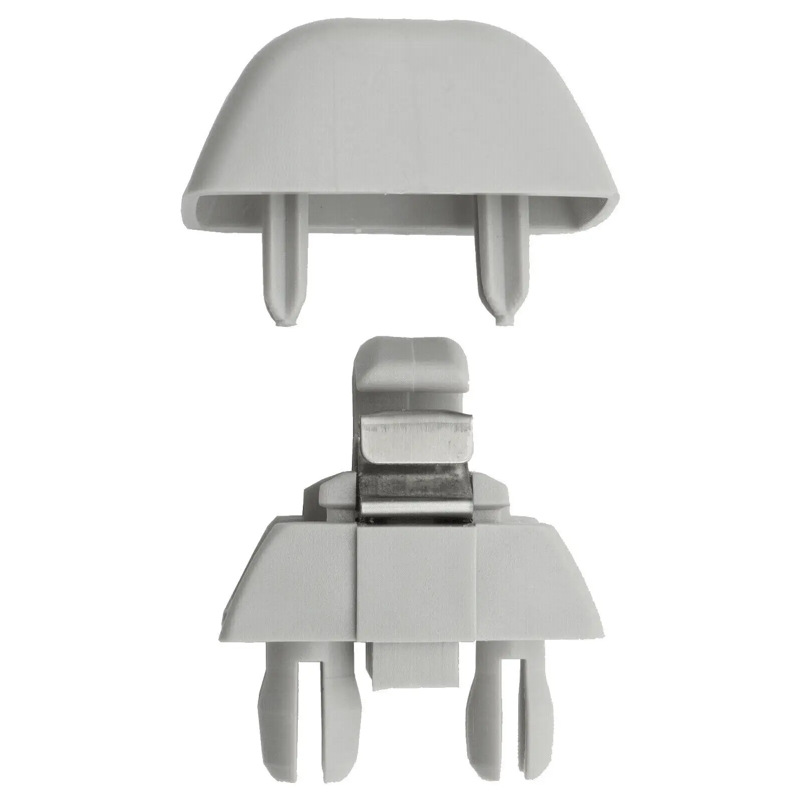 

2pcs Car Sun Visor Clip Grey Plastic For Audi A3 A4 A6 VW Polo UP Passat Skoda Seat 2012-2015 OEM6R0857561Y20 Car Accessories