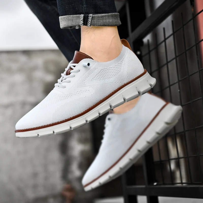 

New Men's Breathable Casual Shoes with Soft Sole Loafers for Comfortable Summer Walking Flat Outdoor Sneakers Shoes Zapatillas