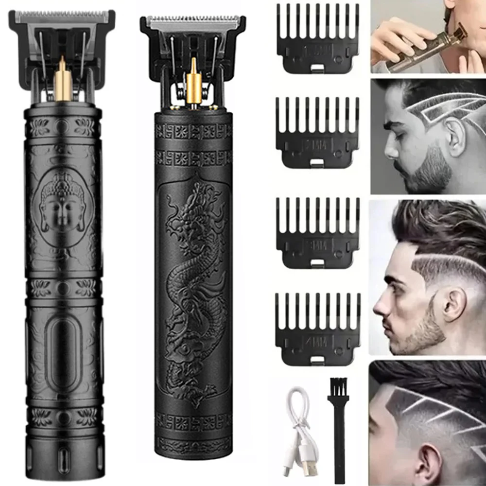 

Vintage Hair Cutting Machine T9 Hair Clipper USB Fast Charging Shaver Barber Cordless Hair Trimmer For Men's Barbe