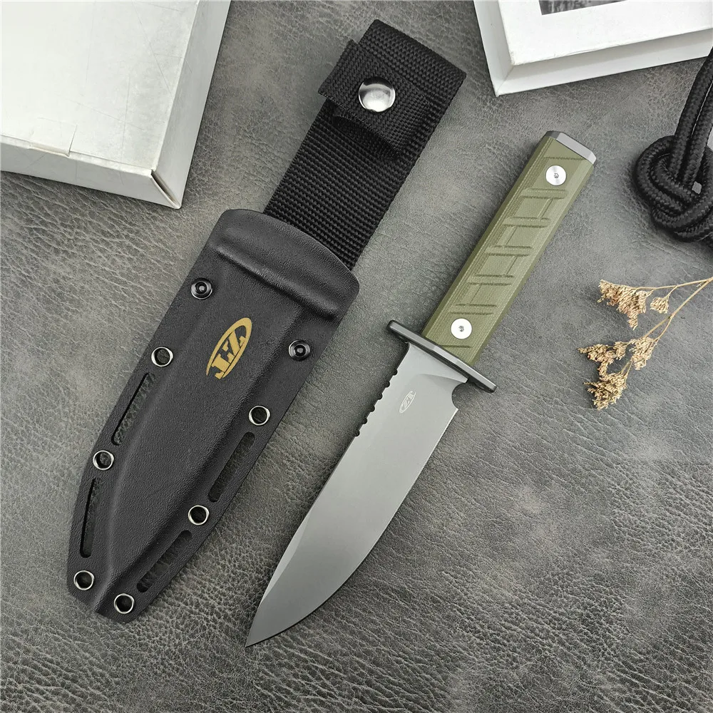 ZT 006 Tactical D2 Fixed Blade G10 Handles Tactical Hunting Knife Self Defense EDC Camping Tools Outdoor Combat Knives