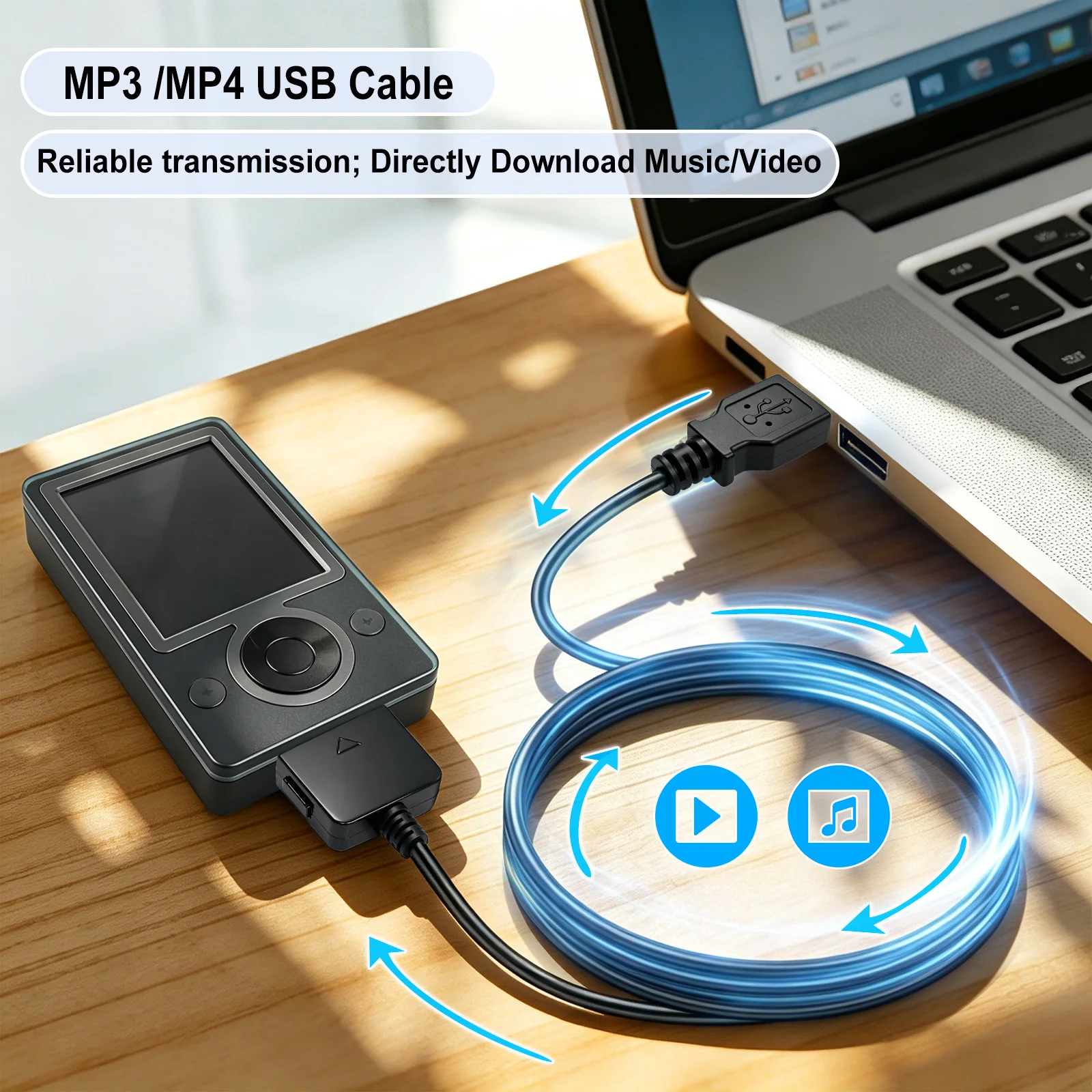 Mini-USB Cable for Microsoft Zune MP3 MP4 Player