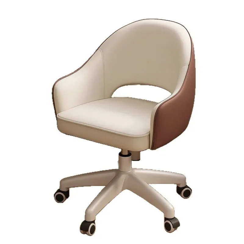 Dormitory Student Study Desk Back Stool Computer Chair Home Sedentary Comfortable Swivel Chair Girls Bedroom Makeup Chair