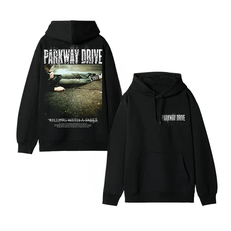 Parkway Drive Retro Casual Loose Men's and Women's Hooded Sweatshirts Top