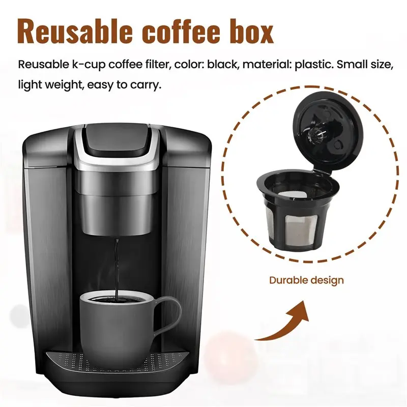 B69C Reusable K Cups For K Mini, K Elite, K Classic, K Compact, K Latte, K Select And All 2.0 & 1.0 Coffee Makers