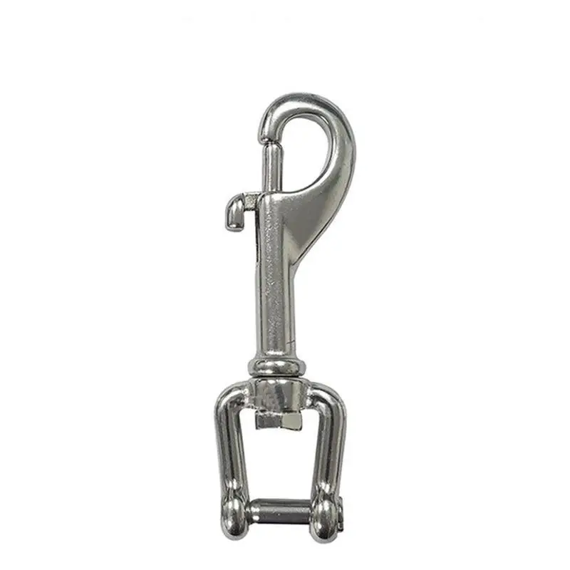 85/100mm Marine Diving Shackle Bolt Swivel Strap Eye Bolt Snap Heavy Duty Sailing Boat Chain Clip Hook