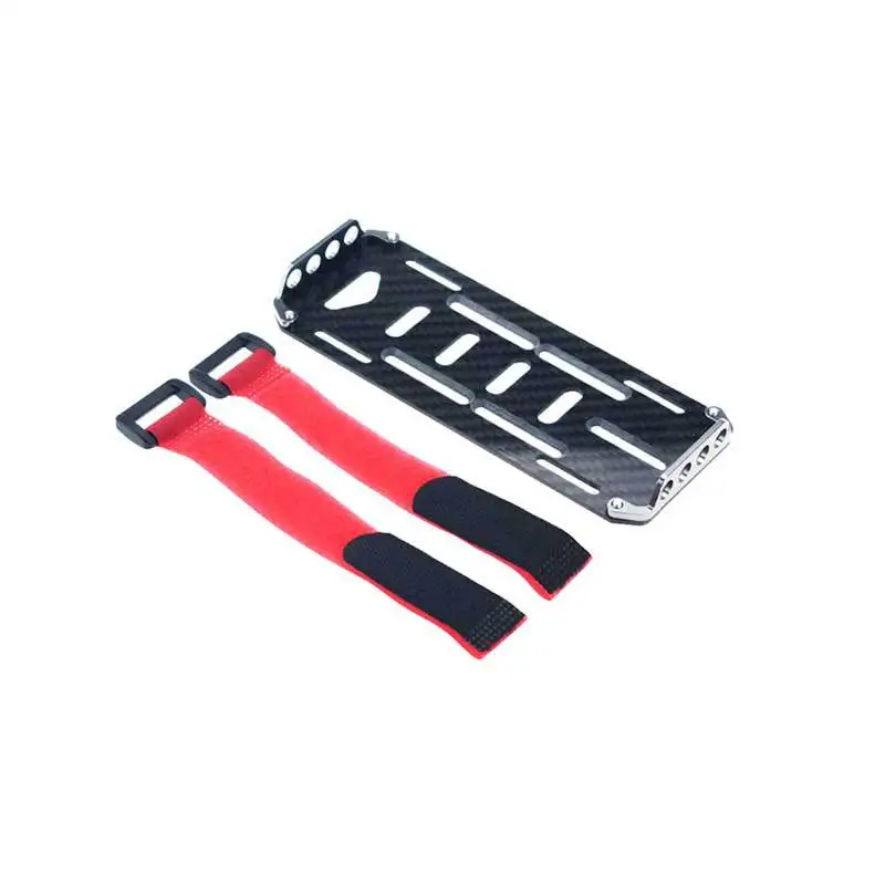 Random Pattern Carbon Fiber Battery Mounting Tray Plate for Axial SCX10 1/10 RC Crawler Car
