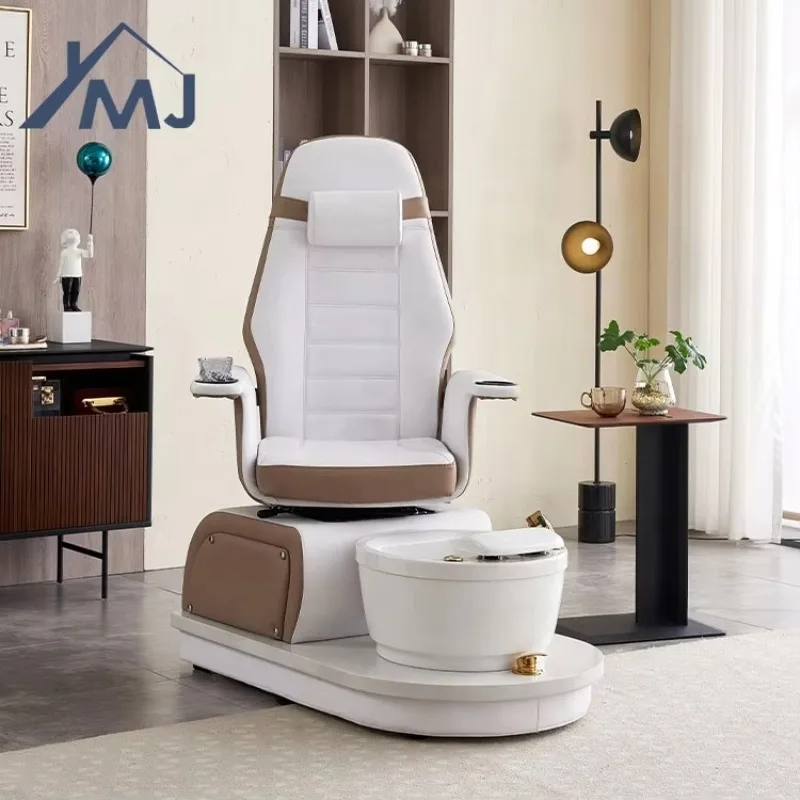 

Luxury Electric Fiberglass Nail Salon Furniture Foot Spa Rotating Manicure Pedicure Chair