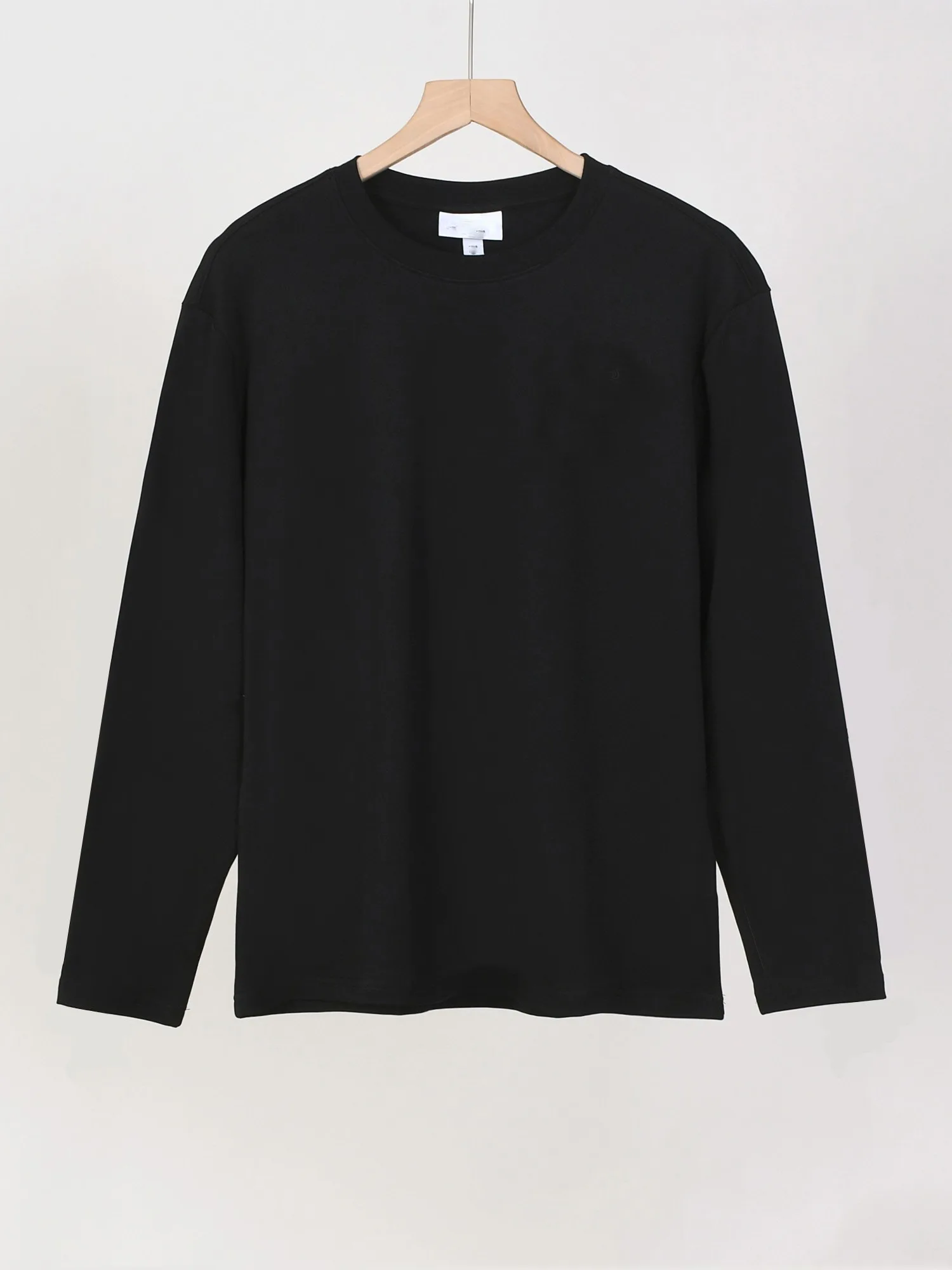 Men's Long Sleeve T-Shirt Basic Style Casual round Neck Breathable Moisture Wicking Single Silk Cotton Multicolor
