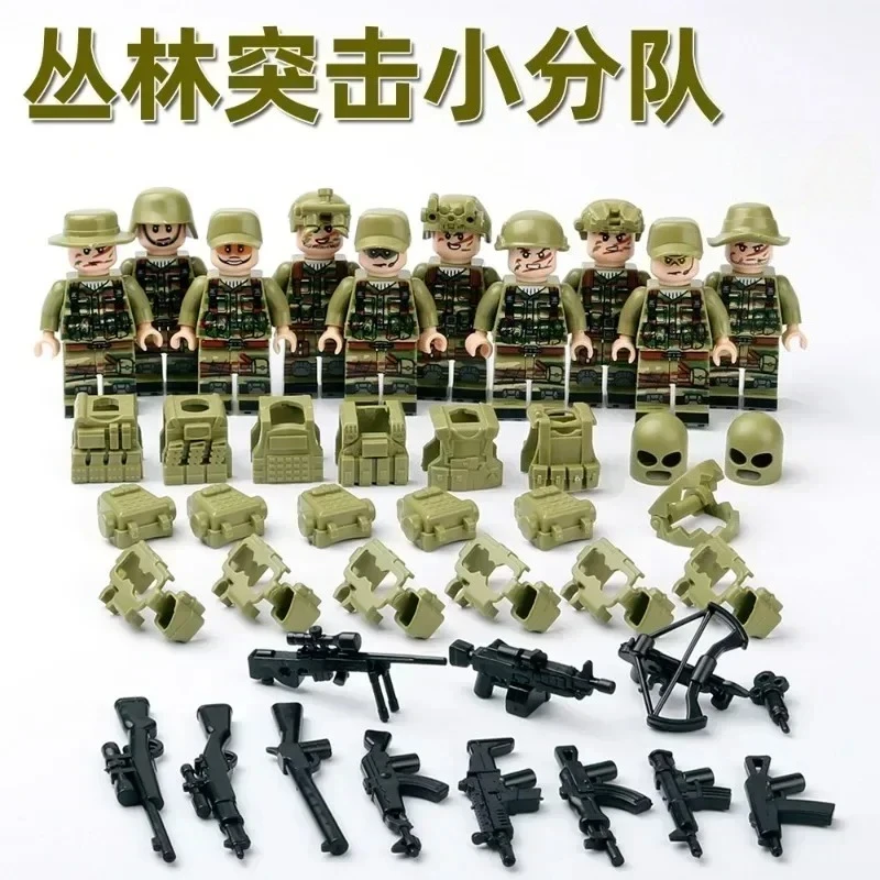 บล็อกตัวต่อสำหรับเด็กของเล่นมินิฟิกเกอร์ตุ๊กตาฮิวแมนนอยด์ตัวการ์ตูนของขวัญวันเกิดเพลย์เซตเพื่อการศึกษาสำหรับเด็ก