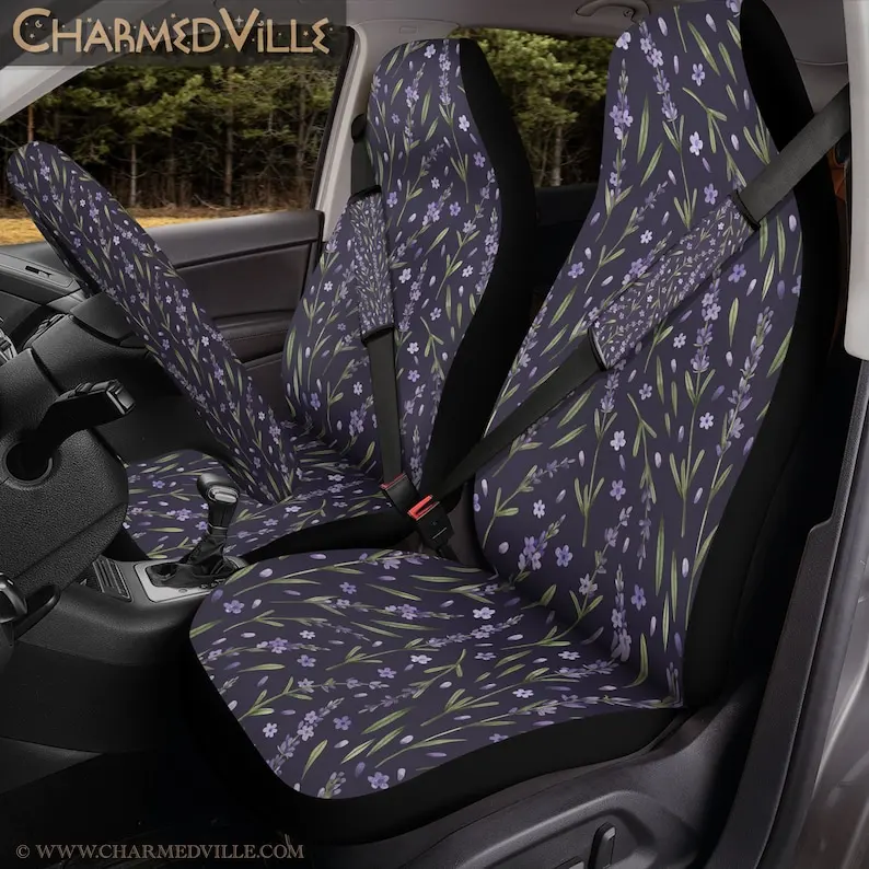 

Lavender Car Seat Covers Universal Environmentally Friendly Interior Decorations Comfortable Breathable Car Seat Covers
