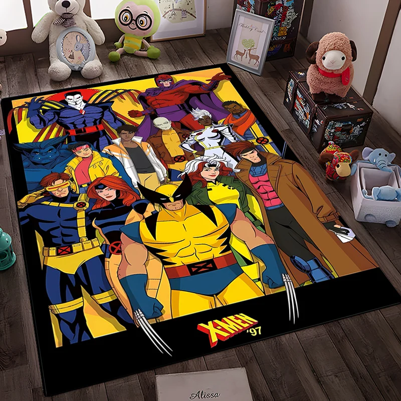 Marvel X-Men Wolverine tappeti per soggiorno camera da letto sala da pranzo cucina ufficio bagno antiscivolo grande arredamento tappeto tappetini