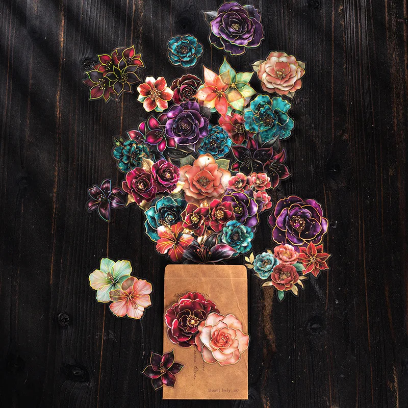 24-set-di-adesivi-di-cancelleria-kawaii-fiori-in-fiore-istantaneamente-fai-da-te-scrapbooking-album-spazzatura-ufficiale-felice-pianificatore-diario