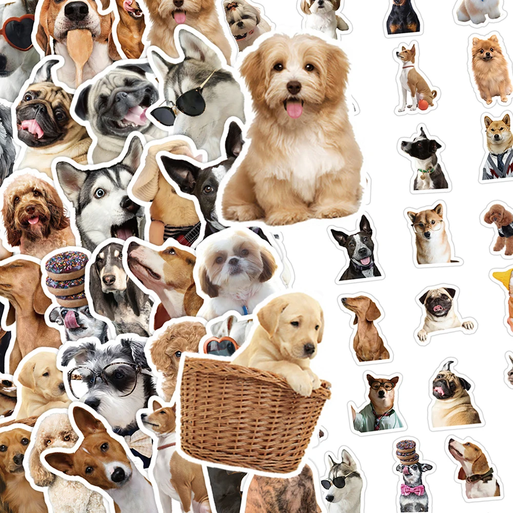 10/30/50pcs Carino Divertente Pet Dog Meme Adesivi Kawaii Cucciolo Animali Adesivo FAI DA TE Skateboard Bagagli Telefono Laptop Decalcomanie Decorazione