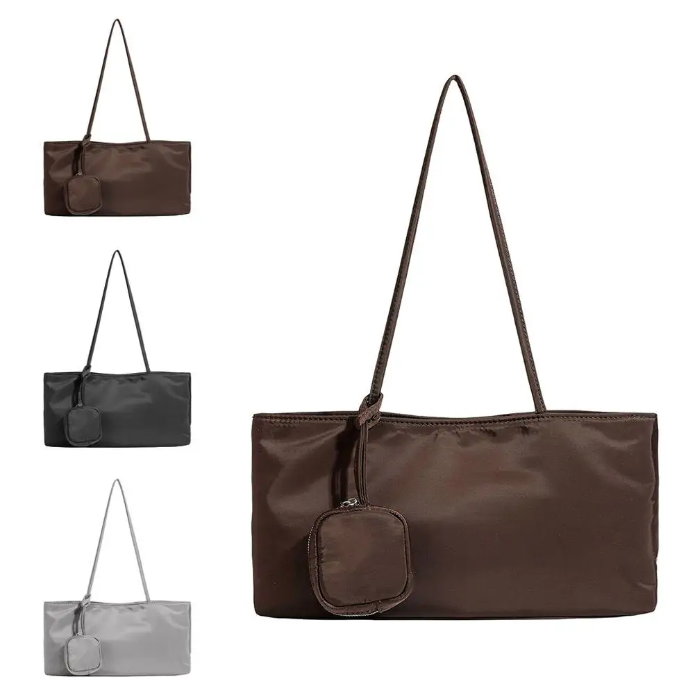Damen-Handtasche aus Nylon-Canvas mit kleiner Geldbörse, große Kapazität, Umhängetasche, lässige Alltagstasche für Pendler, Achseltasche. – Detail 11