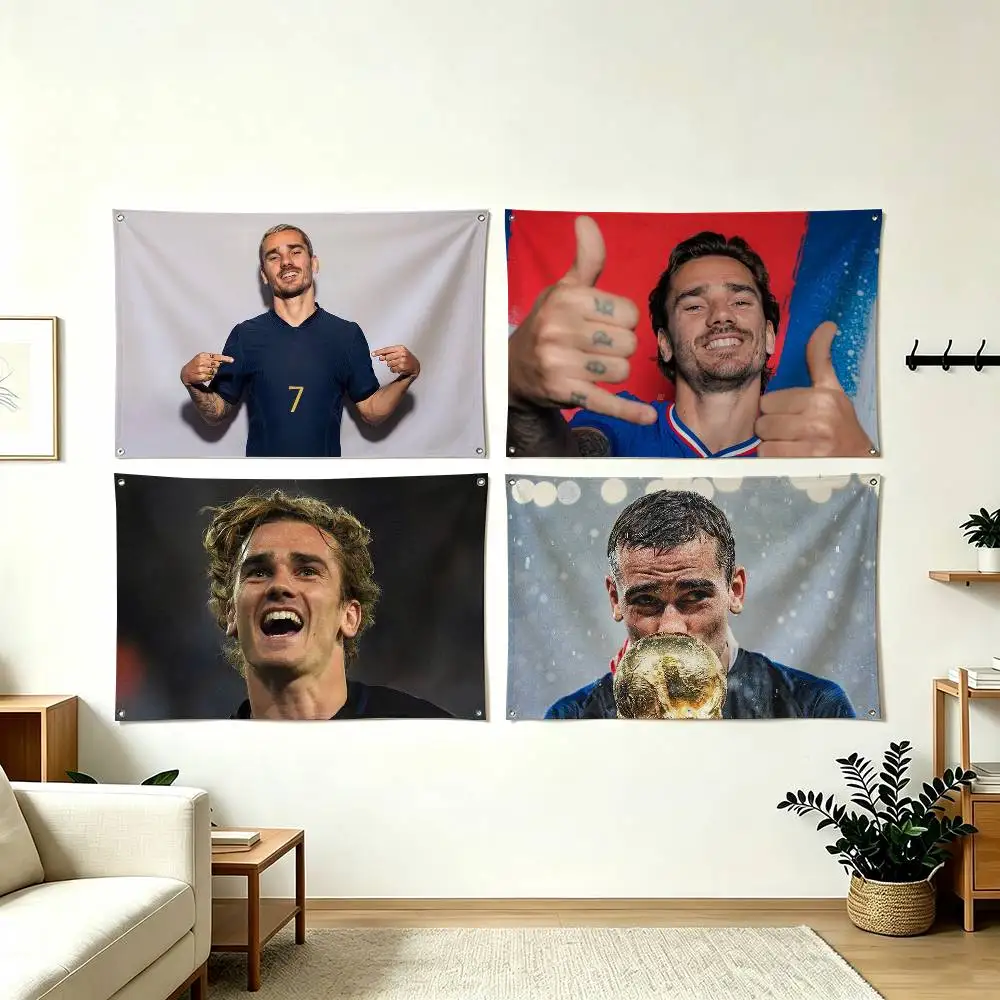 A-Antoine Griezmann Football Player Flags Wall Hanging Tapestry Outdoor Garage Room Decorative flag Background Blanket