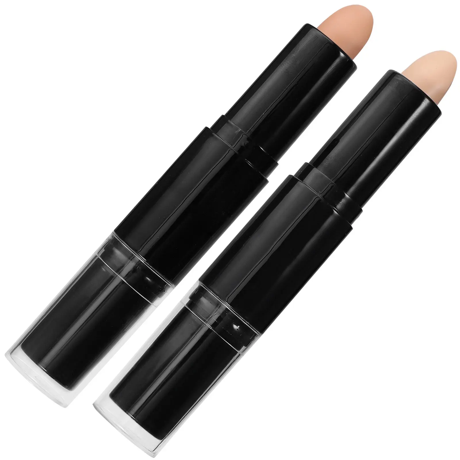 2Pcs Contouring Stick Highlighter Concealer Stick Makeup Durable Portable Brighten Face Features Travel Essential Women Makeup