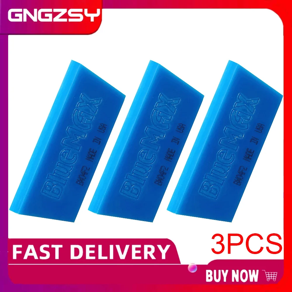 

3PCS BlueMax Spare Rubber Blade For Scraper Handle Carbon Vinyl Film Wrapping Squeegee Window Tint Glass Water Snow Shovel B07